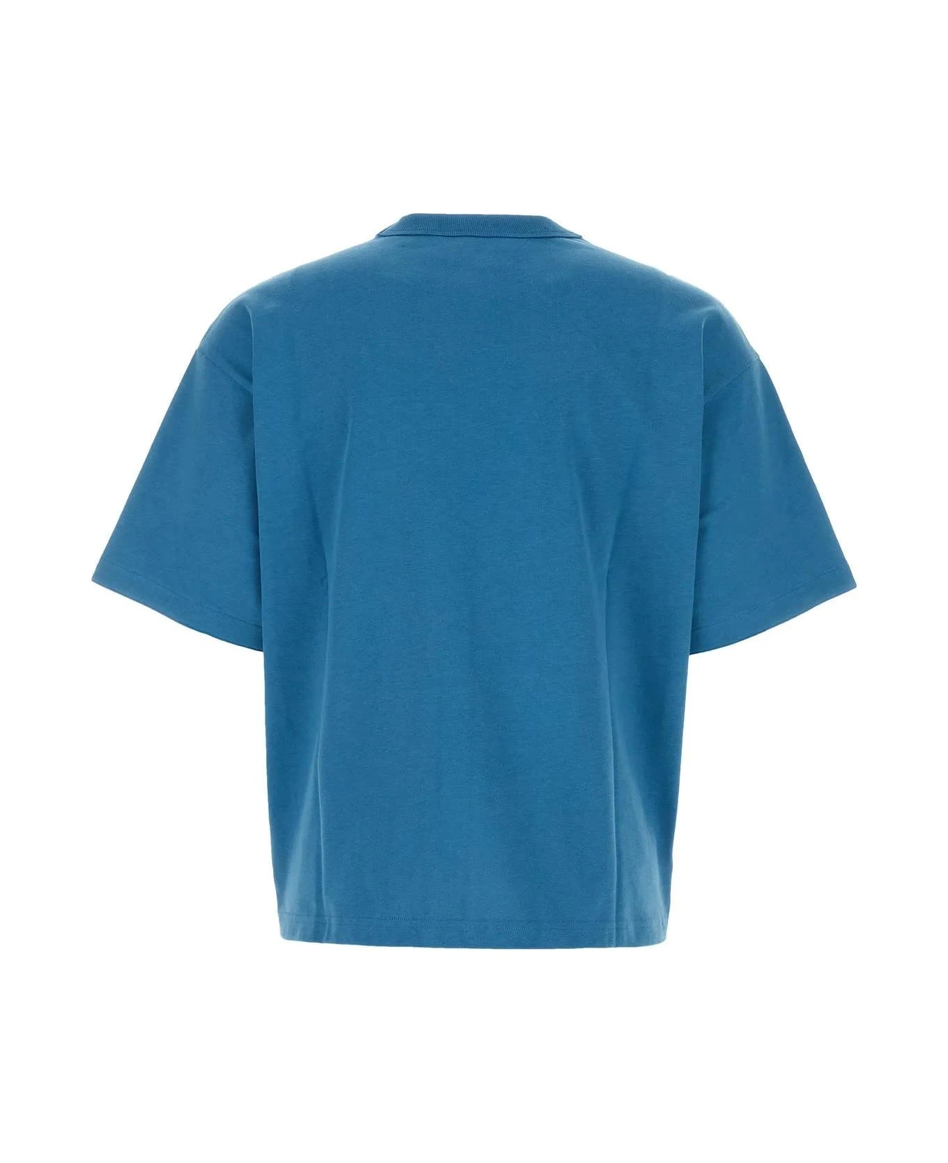 Bottega Veneta Air Force Blue Cotton Oversize T-shirt 5 Bottega Veneta Air Force Blue Cotton Oversize T-shirt - Image 3