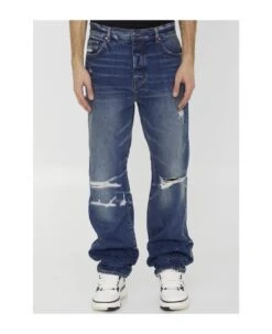 Amiri Fractured Straight Jeans