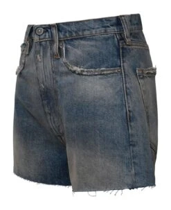 Maison Margiela Four Stitches Distressed Denim Shorts -Off-White Sales Store 05e531c8bb484f3158f4391164b9b462
