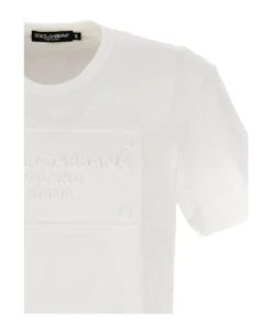 Dolce & Gabbana Embossed Logo T-shirt -Off-White Sales Store 0a2d6aaa579cf8974dcb0e3e86b03c52