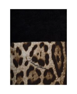 Black Kimono Bathrobe With Leopard Trim In Cotton Dolce & Gabbana -Off-White Sales Store 0c2f7b28562cba410f008bd54e6a647b