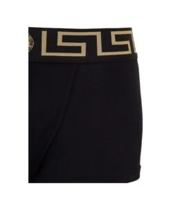 Black Cotton Boxer With Greek Detail Versace Man -Off-White Sales Store 0debe67befa3f41f054b25e3e99692bc