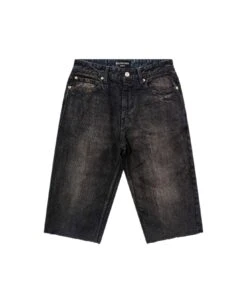 Balenciaga Black Left Hand Denim Shorts