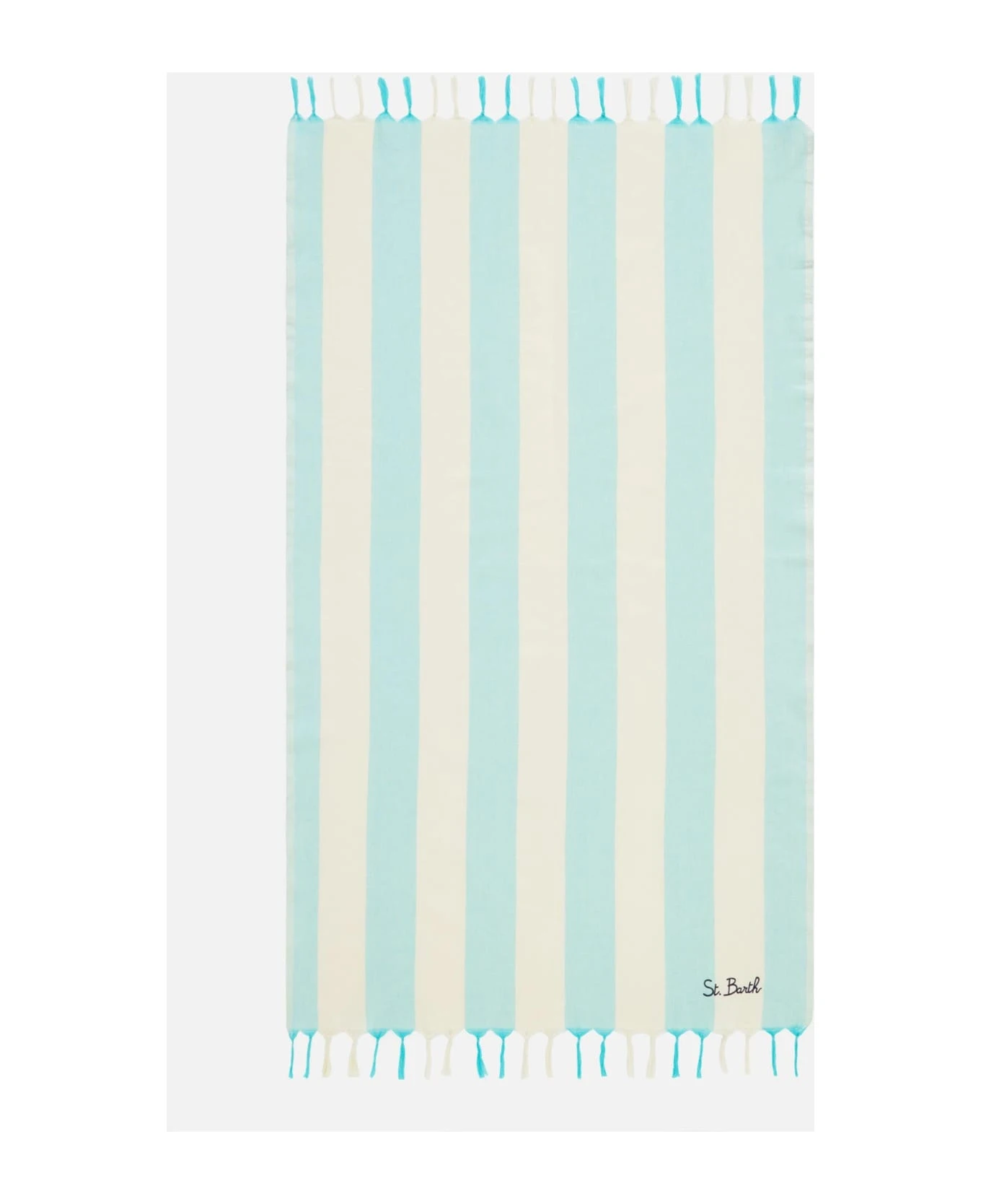 MC2 Saint Barth Fouta Lightweight With White And Water Green Stripes 3 MC2 Saint Barth Fouta Lightweight With White And Water Green Stripes