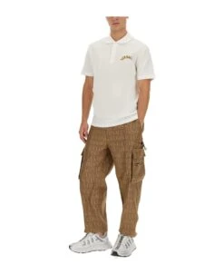 Versace Polo With Logo Embroidery -Off-White Sales Store 1861b562cd6571e3f03dc0e0aa784117