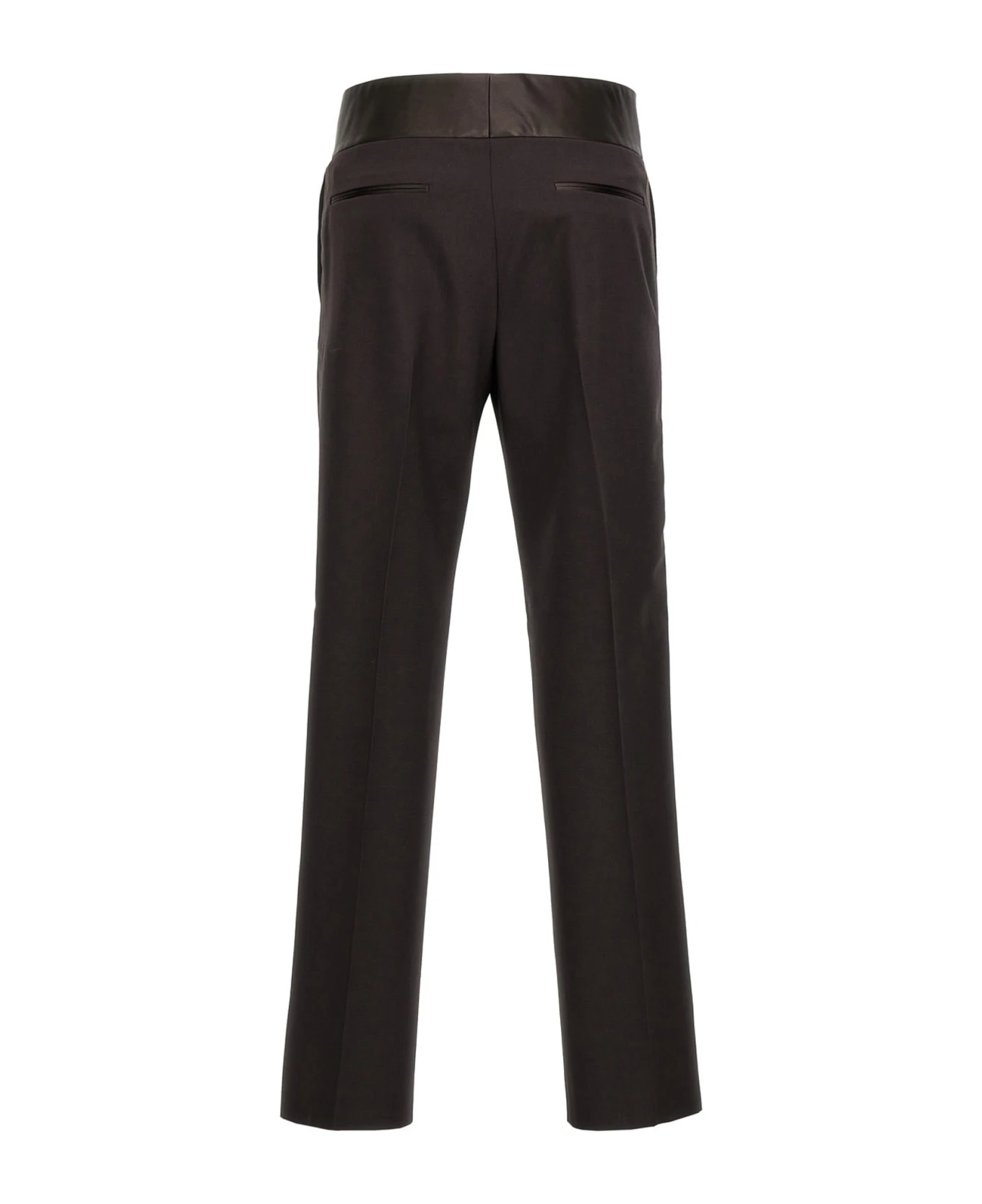 Valentino Garavani Valentino Wool Silk Band Pants 4 Valentino Garavani Valentino Wool Silk Band Pants - Image 2