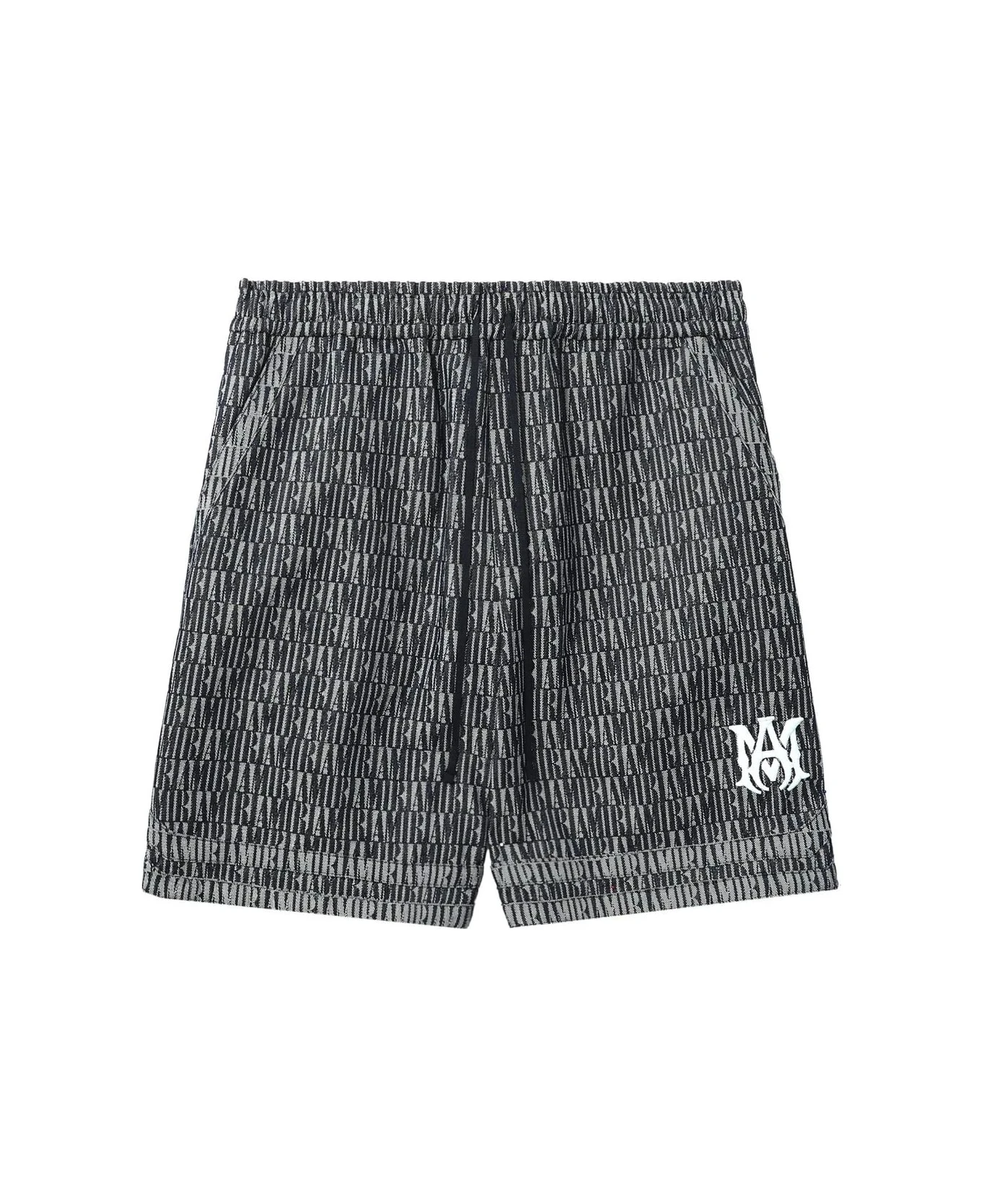 Amiri Jacquard Jersey Shorts In Blue 3 Amiri Jacquard Jersey Shorts In Blue