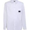 Dolce & Gabbana Logo-plaque Long-sleeved Shirt -Off-White Sales Store 1bc8fb41a368698872798adb04deb19a