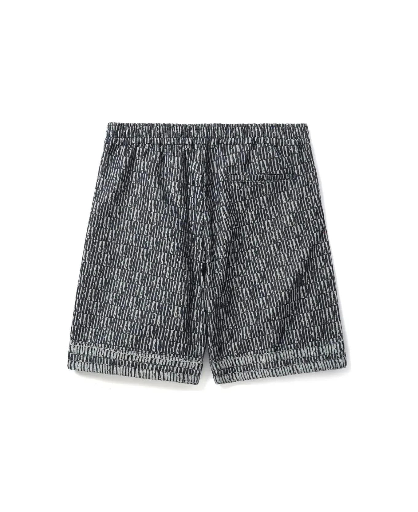 Amiri Jacquard Jersey Shorts In Blue 4 Amiri Jacquard Jersey Shorts In Blue - Image 2