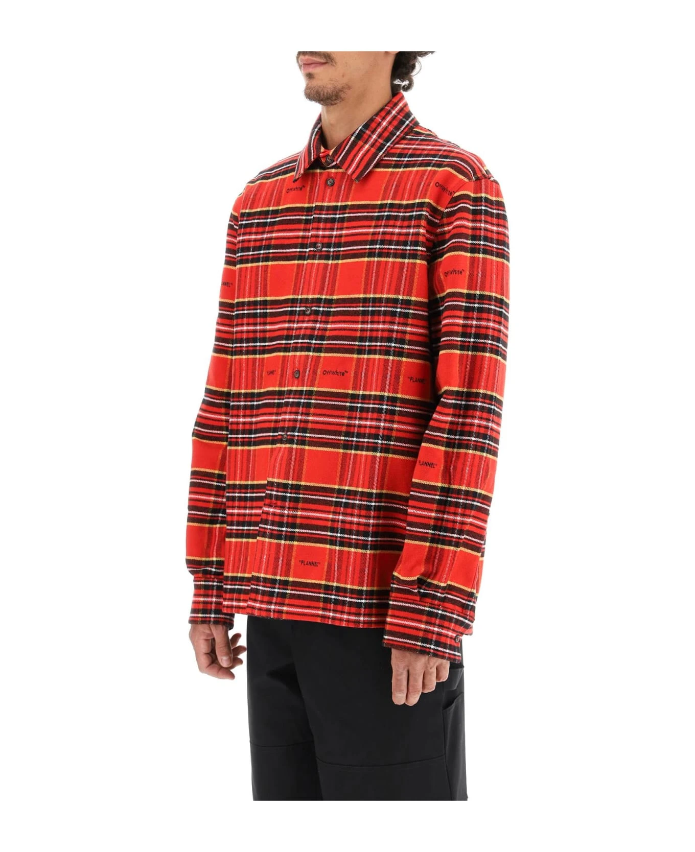 Off-White Skate Tartan Flannel Shirt 6 Off-White Skate Tartan Flannel Shirt - Image 4
