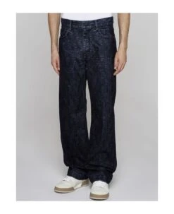 FENDI Ff Lame' Denim Jeans -Off-White Sales Store 24eb7f272987d9fa1721a2dede9fa529