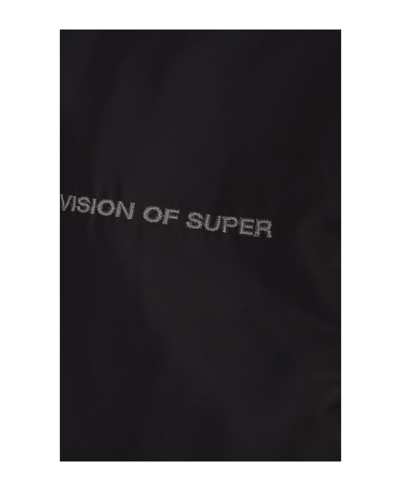 Vision Of Super Black Padded Bomber Jacket With White Flames 7 Vision Of Super Black Padded Bomber Jacket With White Flames - Image 5