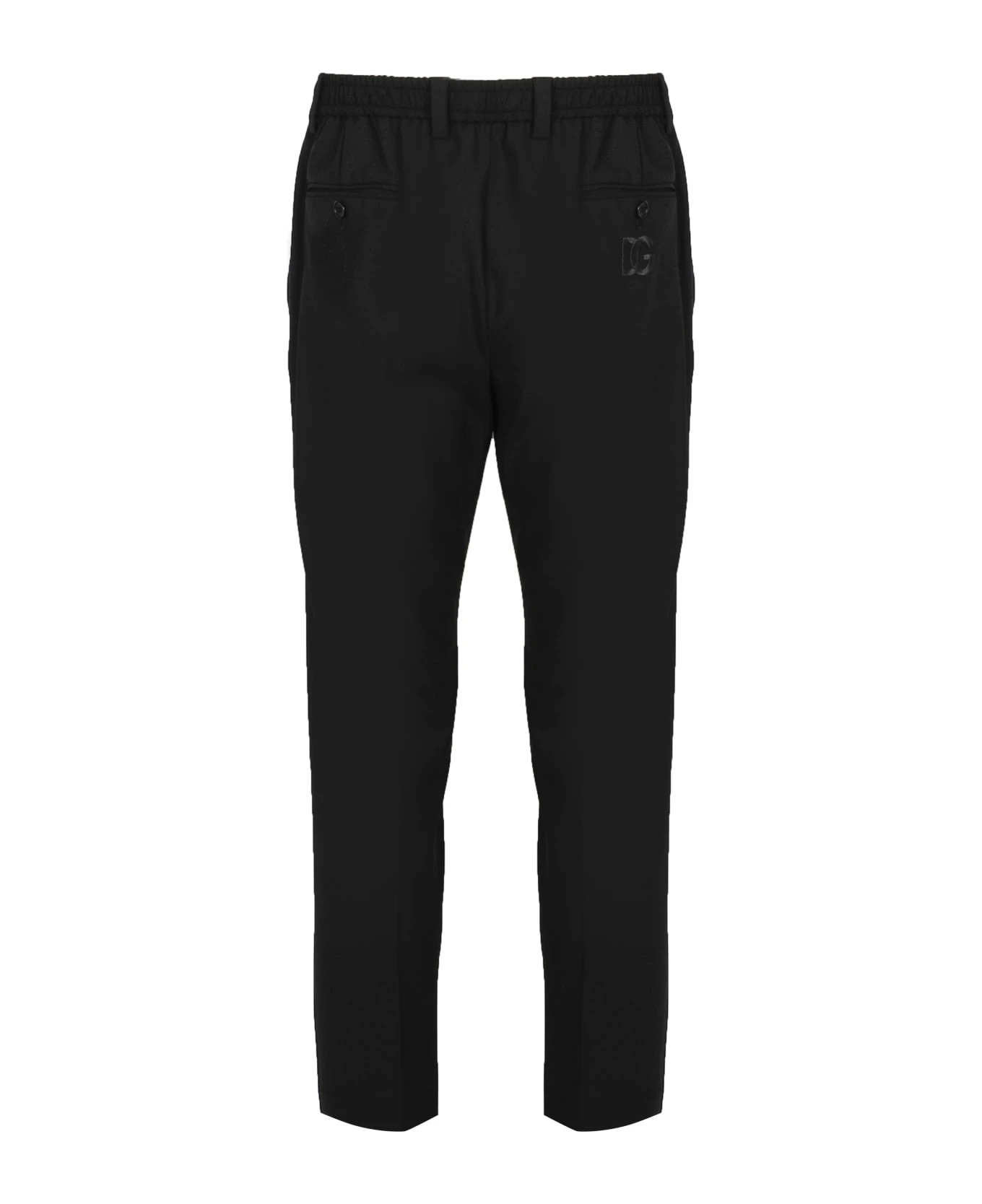 Dolce & Gabbana Stretch Trousers With Dg Embroidered 4 Dolce & Gabbana Stretch Trousers With Dg Embroidered - Image 3
