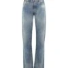 Maison Margiela Destroyed Straight Leg Jeans -Off-White Sales Store 291b3a6a0f3d24e26962d1bc56eafd44
