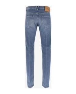 Versace Cotton Blend Denim Jeans -Off-White Sales Store 2d3d4c99389651484d5e5d3a71609251