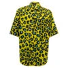Yellow Shirt In Cotton With Daisy Leopard Allover Pattern Versace Man