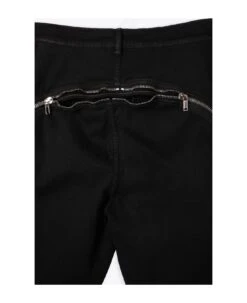 Bolan Banana Black Denim Baggy Pant With Full Lenght Zip - Bolan Banana -Off-White Sales Store 2e7b25dd1dd05496233fb6910f2347fd