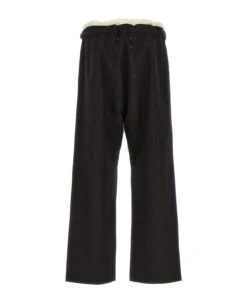 Maison Margiela Contrast Waist Detail Pants -Off-White Sales Store 2ee766061389da77a2d51b7856da45c8