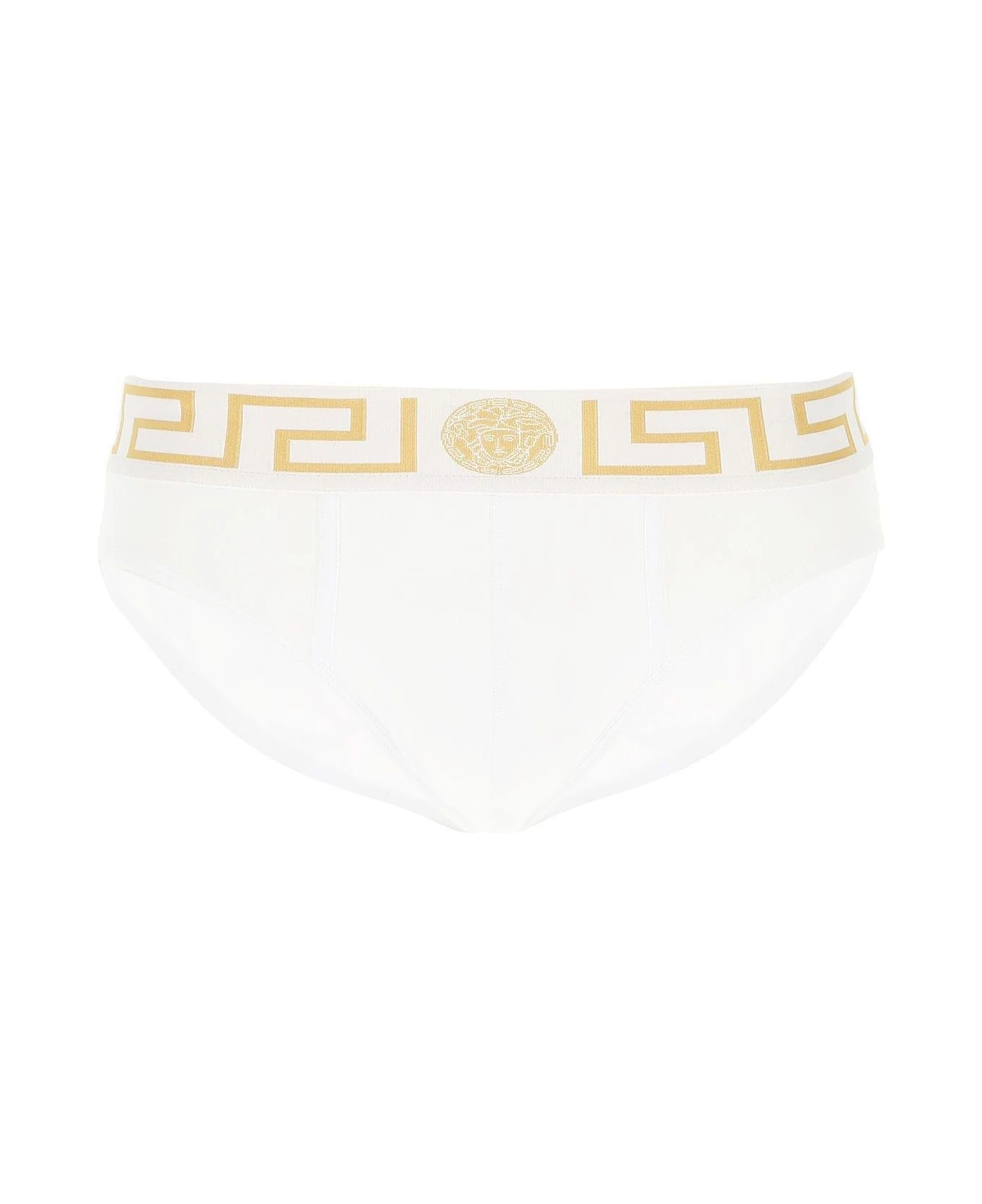 Versace White Stretch Cotton Brief 2 Versace White Stretch Cotton Brief