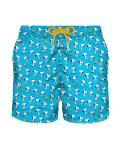 MC2 Saint Barth Man Swim Shorts With Snoopy Print | Peanuts Special Edition