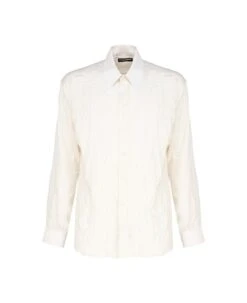 Dolce & Gabbana Oversized Shirt In Stretch Silk Charmeuse -Off-White Sales Store 358c422dc8c70c3db480d4d1e5eac981 1