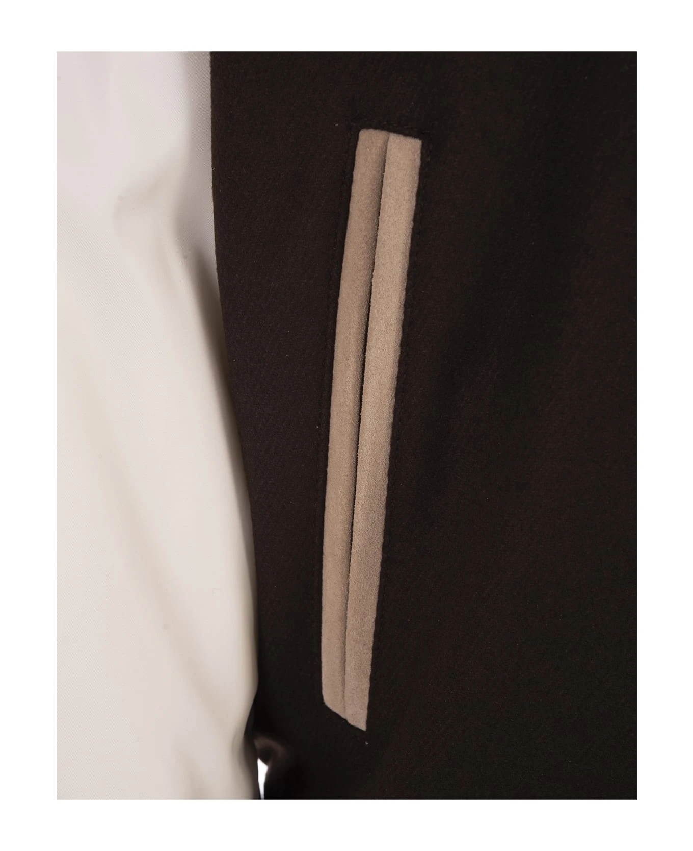 DSQUARED2 Varsity Hooded Bomber Jacket In Black/white 6 DSQUARED2 Varsity Hooded Bomber Jacket In Black/white - Image 4