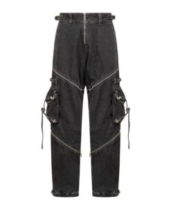Off-White Zip Denim Cargo Pants