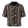 Dolce & Gabbana Coin Print Silk Short Sleeve Shirt -Off-White Sales Store 39af1a641ea224e757099aba1fd9245d