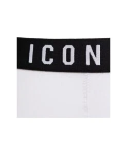 DSQUARED2 D-squared2 Man's White Stretch Cotton Briefs With Logo -Off-White Sales Store 406dbbdbd44fcca992bcef17c28d7f82