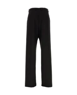 Balenciaga Black Wool Wide-leg Pant -Off-White Sales Store 4203ff46257f3e287bcaee4fb9388427