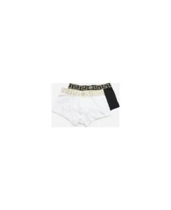 Versace 2-piece Cotton Boxer Set With Greek Motif -Off-White Sales Store 465619dfdf1612b1a9150c29b158467b