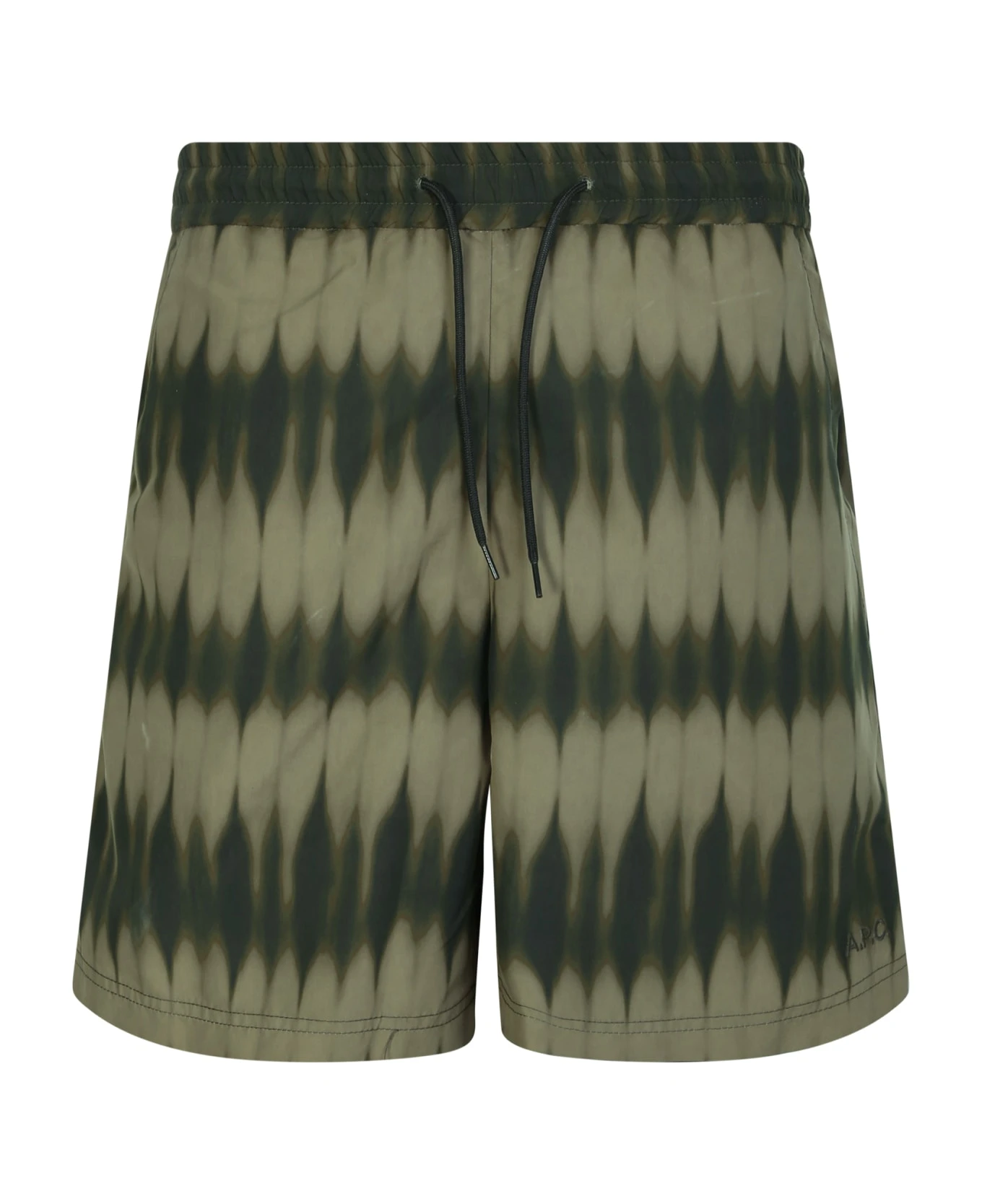A.P.C. Bobby Tie-dye Khaki Swim Shorts 3 A.P.C. Bobby Tie-dye Khaki Swim Shorts