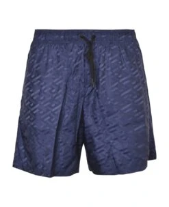 Versace Monogram Print Swim Shorts