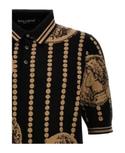 Dolce & Gabbana 'moneta' Polo Shirt -Off-White Sales Store 49fb109d31f400397e06106de8b9baa9