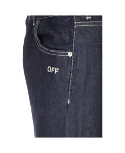 Off-White 'sierra Leone' Straight Jeans -Off-White Sales Store 4b13291017e1c64f824583d8ff6f602a