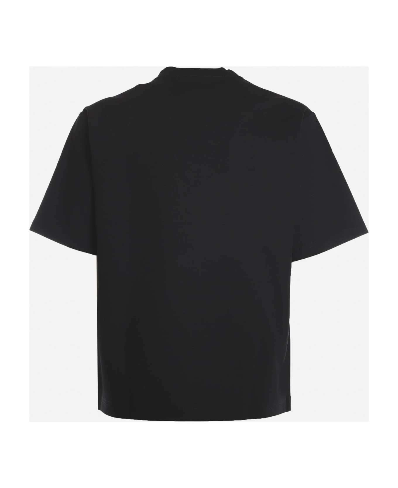 Dolce & Gabbana Cotton T-shirt With Logo Patch 6 Dolce & Gabbana Cotton T-shirt With Logo Patch - Image 4