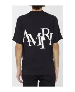 Amiri Staggered Logo T-shirt -Off-White Sales Store 588134a22b97d7b787f9a58899500a32