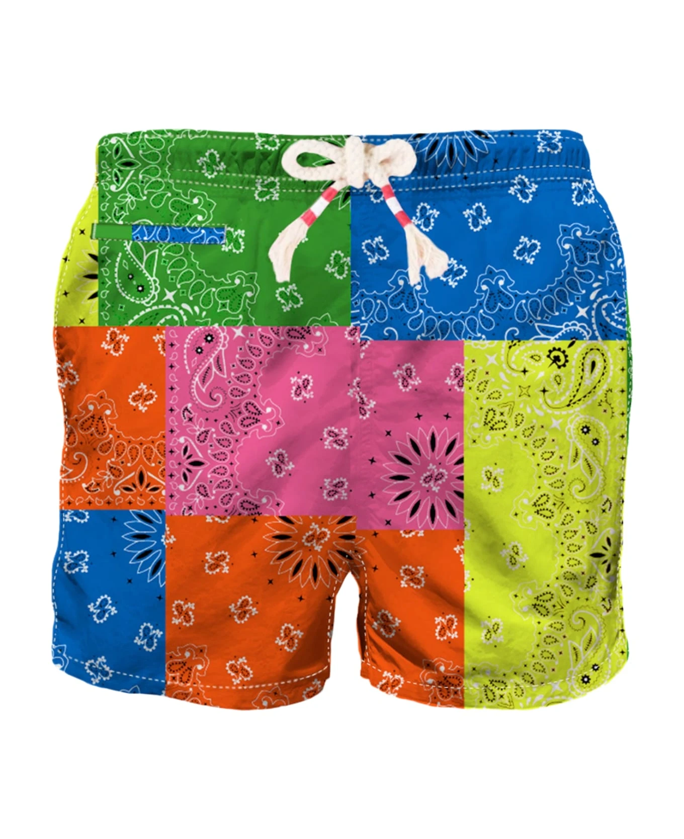 MC2 Saint Barth Man Swim Shorts With Bandanna Multicolor Print 3 MC2 Saint Barth Man Swim Shorts With Bandanna Multicolor Print