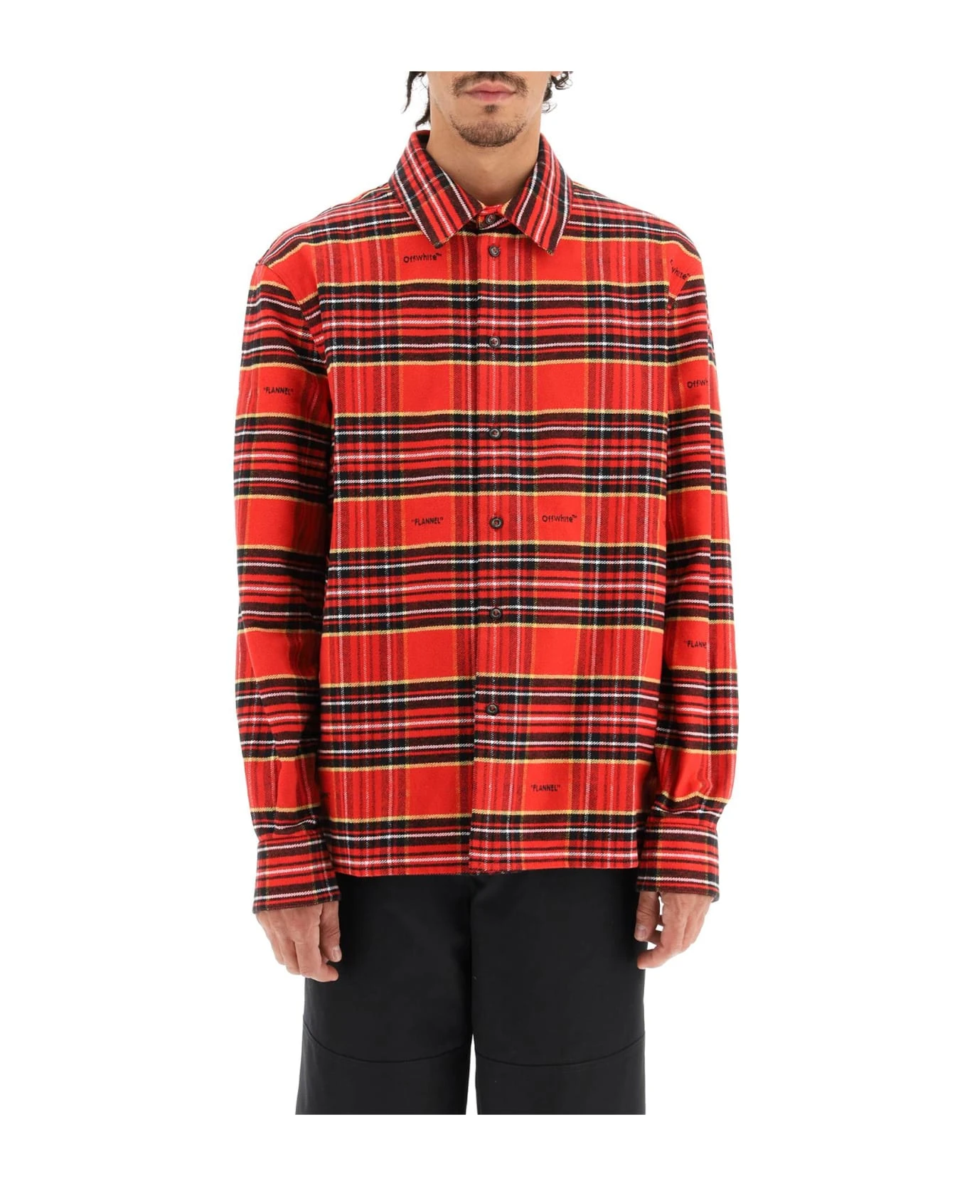 Off-White Skate Tartan Flannel Shirt 4 Off-White Skate Tartan Flannel Shirt - Image 2