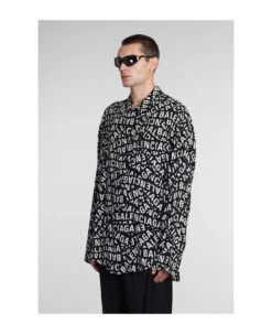 Balenciaga Shirt In Black Polyamide Polyester -Off-White Sales Store 6397215b38941cb1acc23e6d419d8d32