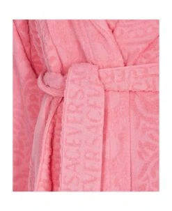 Versace La Vacanza Baroque Bathrobe -Off-White Sales Store 648196883c5080618be6d54b197603d8