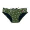 MC2 Saint Barth Man Swim Briefs With Military Green Bandanna Print