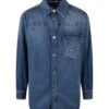 Valentino Garavani Embossed Vlogo Signature Denim Shirt -Off-White Sales Store 68fa95b1f6b973d71cd8f27127f5d79e