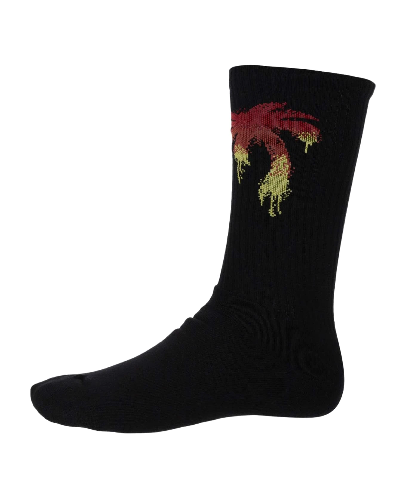 Palm Angels Stretch Cotton Socks With Palm Pattern 3 Palm Angels Stretch Cotton Socks With Palm Pattern