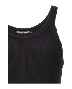 Dolce & Gabbana Ribbed Tank Top -Off-White Sales Store 6ac299911219a622d952a61772a95070