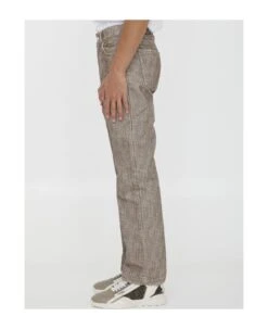 FENDI Beige Denim Trousers -Off-White Sales Store 6b6271289e2a75e972df27b88a70ac25
