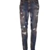 Dolce & Gabbana Slim Jeans With Sandblasted Effect