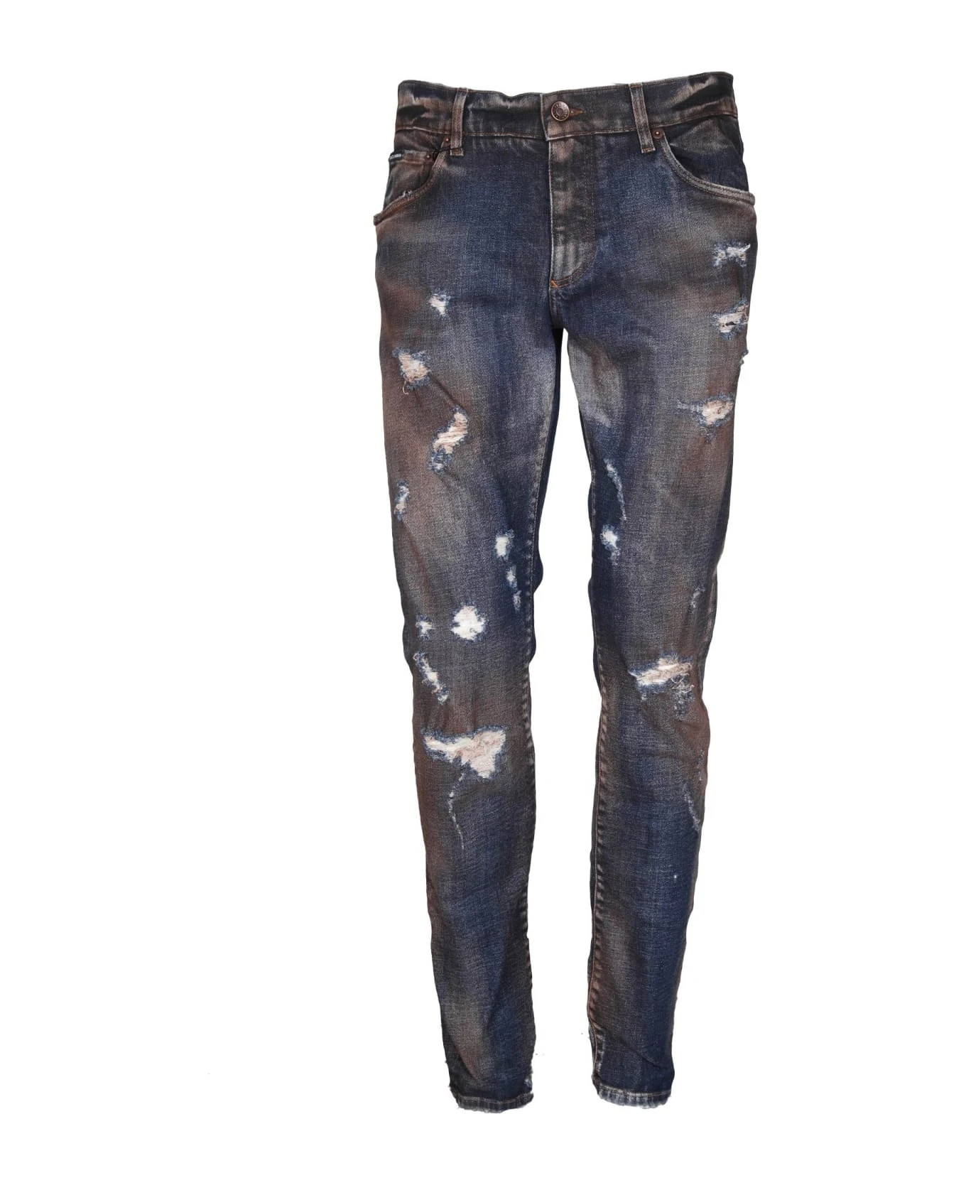 Dolce & Gabbana Slim Jeans With Sandblasted Effect 3 Dolce & Gabbana Slim Jeans With Sandblasted Effect