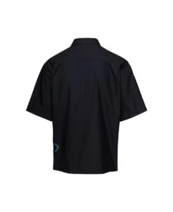 Off-White Black Short Sleeved Shirt With Multicolor Graffiti Embroidery In Cotton Blend Man -Off-White Sales Store 6e3cdb4b411fa0a5e3ea77378fe36cdc