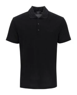 Versace Barocco Silhouette Polo Shirt